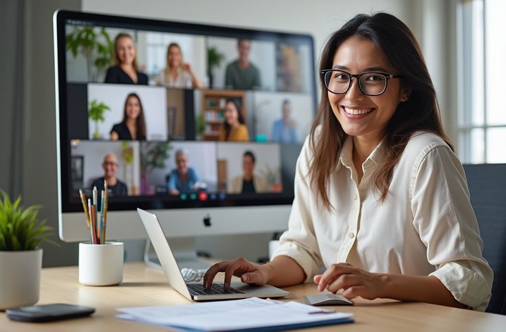 Student learning online